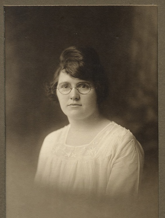 Brigid Moriarity, studio portrait, Gilchrist, Boston, c.1910s